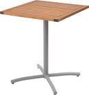 カフェテーブル シンプル おしゃれ 北欧 ミニテーブル ダイニング 机 カジュアル 約60×60cm 正方形 木製 天板 金属 脚 スタイリッシュ 半屋外 ベランダ 屋上 【納期A】【azm-ods-73】