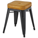 スツール 椅子 クッション座面 フェイクレザー 合皮 おしゃれ 高級感 スタッキング可能 【納期A】【azm-pc-251】