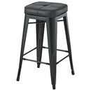 ハイスツール 椅子 クッション座面 合皮 おしゃれ スタッキング 重ねられる 【納期A】【azm-pc-252】