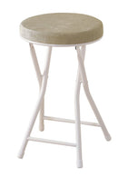 スツール 折りたたみ クッション座面 椅子 背もたれなし 【納期B】【azm-pc-31】