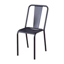 ダイニングチェア スタッキング可能 重ねられる 白 黒 シルバー 1脚 【納期A】【azm-pc-506】