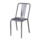 ダイニングチェア スタッキング可能 重ねられる 白 黒 シルバー 1脚 【納期A】【azm-pc-506】
