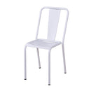 ダイニングチェア スタッキング可能 重ねられる 白 黒 シルバー 1脚 【納期A】【azm-pc-506】