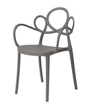 チェア おしゃれ 椅子 ダイニングチェアー 北欧 インテリア デザイン 背もたれ 肘掛け アームチェア スタッキング 重なる 収納 黒 ブラック グレー 白 ホワイト 【納期A】【azm-pc-975】