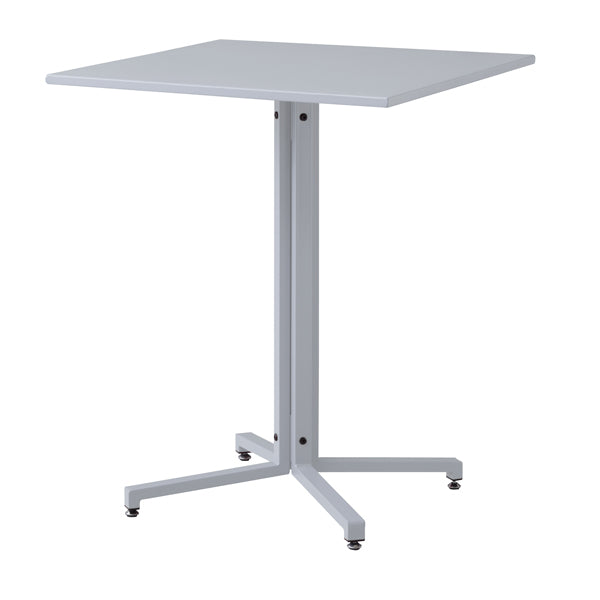 テーブル カウンターテーブル 正方形 60×60cm スチール 金属 スタイリッシュ 無骨 インダストリアル 黒 ブラック グレー レッド 赤 バーテーブル おしゃれ 【納期A】【azm-pt-331】