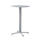 ハイテーブル バーテーブル おしゃれ カウンターテーブル 円形 丸型 60cm スチール製 金属 スタイリッシュ 無骨 黒 ブラック グレー レッド 赤 【納期A】【azm-pt-332】