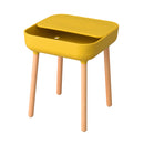 サイドテーブル 収納 スペース 天板 取り外し ベッドサイド ソファサイド リビング 寝室 ダイニング 玄関 書斎 インテリア テーブル 小型 ミニ 黄色 白 【納期B】【azm-pt-980】