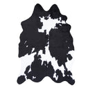ラグ 牛柄 ウシ うし カウ cow 黒 ブラック 茶色 ブラウン おしゃれ ラグマット 床材 カーペット マット 玄関 リビング デザイン リアル インテリア アクセント 【納期B】【azm-rg-15】