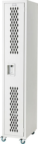 ロッカー 収納 スチール おしゃれ キャスター付き スリム 細い 細目 コンパクト 省スペース インテリア ガレージ 車庫 オフィス 棚 白 ホワイト グレー 【納期A】【azm-tpn-42】