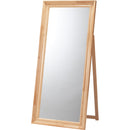 スタンドミラー 鏡 全身 姿見 ワイド 大きい 木製 フレーム 天然木 ウッド 自立式 飛散防止 大型 パイン材 ラッカー塗装 姿見鏡 インテリア ナチュラル 北欧 【納期A】【azm-tsm-911】