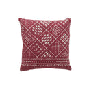 クッション 45×45cm 赤 レッド 青 ブルー 民族系 おしゃれ インテリア 【納期B】【azm-ttc-338】