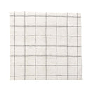 ラグ 185×185cm おしゃれ シンプル グレー アイボリー ライン 線 柄 モダン スタイリッシュ マット ラグマット カーペット コットン インド綿 床材 【納期B】【azm-ttr-183】