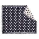ブランケット おしゃれ 星柄 青 ブルー 赤 レッド インテリア ひざ掛け 防寒 ソファカバー 【納期B】【azm-ttz-208】