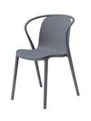 ダイニングチェア 1脚 単品 北欧 おしゃれ デザイン モダン スタイリッシュ シンプル グレー ホワイト 白 椅子 背もたれ シャープ スリム シルエット 【納期A】【azm-cl-482】