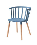 ダイニングチェア 1脚 単品 北欧 おしゃれ デザイン モダン スタイリッシュ シンプル グレー ブルー 青 ホワイト 白 椅子 背もたれ 木製 脚 【納期A】【azm-cl-483】