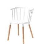 ダイニングチェア 1脚 単品 北欧 おしゃれ デザイン モダン スタイリッシュ シンプル グレー ブルー 青 ホワイト 白 椅子 背もたれ 木製 脚 【納期A】【azm-cl-483】