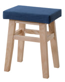 スツール 椅子 かわいい インテリア 小型 リビング 玄関 おしゃれ 北欧 天然木 木製 クッション座面 オシャレ ベージュ 茶色 赤 青 腰掛け 【納期A】【azm-cl-785cbe】