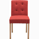 ダイニングチェア 1脚 単品 北欧 おしゃれ 椅子 布地 ファブリック 肘なし 肘掛け無し ベージュ ブラウン 赤 レッド かわいい シンプル 合わせやすい 【納期A】【azm-cl-812c】