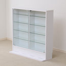 コレクションケース 薄型 コレクションラック ロータイプ 収納棚 ガラス 扉 壁面 フィギュアケース 人形 ローボード 白 ホワイト ダークブラウン 茶色 黒系 【納期A】【clr-900】