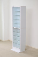 コレクションケース ハイタイプ 大型 フィギュアケース フィギュア 棚 飾る 見せる コレクションラック ボックス コレクションボード 深型 収納 白 ホワイト 黒 【納期A】【szo-clr-d-485】