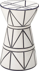 スツール 椅子 陶器製 インテリア オブジェ フラワーベース 花台 屋外 屋内 トライバル シンプル ポップ 個性的 デザイン アクセント おしゃれ 腰掛け チェア 【納期A】【azm-cly-21】