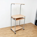 パソコンデスク 机 PCデスク スリム ラック 棚付き 一体型 プリンター台 収納 キャスターつき キーボードトレイ トレー スライド コンパクト 省スペース 幅 60cm 【納期B】【ct2606na】