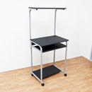 パソコンデスク 机 PCデスク スリム ラック 棚付き 一体型 プリンター台 収納 キャスターつき キーボードトレイ トレー スライド コンパクト 省スペース 幅 60cm 【納期B】【ct2606na】