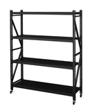 ラック 棚 収納 インダストリアル 無骨 スチール製 鉄製 スタイリッシュ シンプル 収納棚 収納ラック キャスター付き 組み立て簡単 黒 ブラック 白系 グレー系 【納期A】【azm-dis-683】