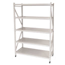 スチールラック オープンラック ブラック 黒 白系 無骨 キャスター付き 什器 収納棚 かっこいい 男前 インダストリアル ボルトレスラック 店舗 オフィス 会社 【納期A】【azm-dis-685】