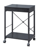 デスクワゴン サイドワゴン マルチワゴン サイドテーブル 引き出し キャスター付き スチール 脚 木製 北欧 ナチュラル おしゃれ カントリー 2段 ラック 収納棚 【納期B】【azm-end-330】