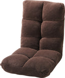 座椅子 リクライニング 1人用 フロアチェア 一人掛け クッション性 ブラック 黒 ブラウン 茶色 グレー インテリア 完成品 おしゃれ かわいい シンプル 無地 【納期B】【azm-fkc-006】