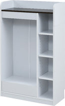 子供用ラック キッズラック 子ども 子供 クローゼット ラック ハンガーラック 可動棚 たんす 収納棚 【納期A】【jpk-fwd-0009】