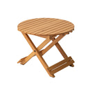 折りたたみテーブル 45cm カフェテーブル ベランダ 屋外 おしゃれ 庭 ガーデン 木 ウッド 折り畳み 簡易 サイドテーブル 円形 丸 ラウンド ナチュラル 北欧 【納期B】【azm-gt-668】