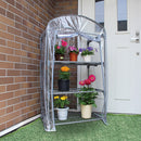 温室 ビニールハウス 家庭用 園芸用品 家庭菜園 植物 栽培 ガーデニング 小型 小さめ 4段 ビニールカバー フラワースタンド ラック 棚 ジッパー 簡単 軽い 軽量 【納期A】【gto-8035113】