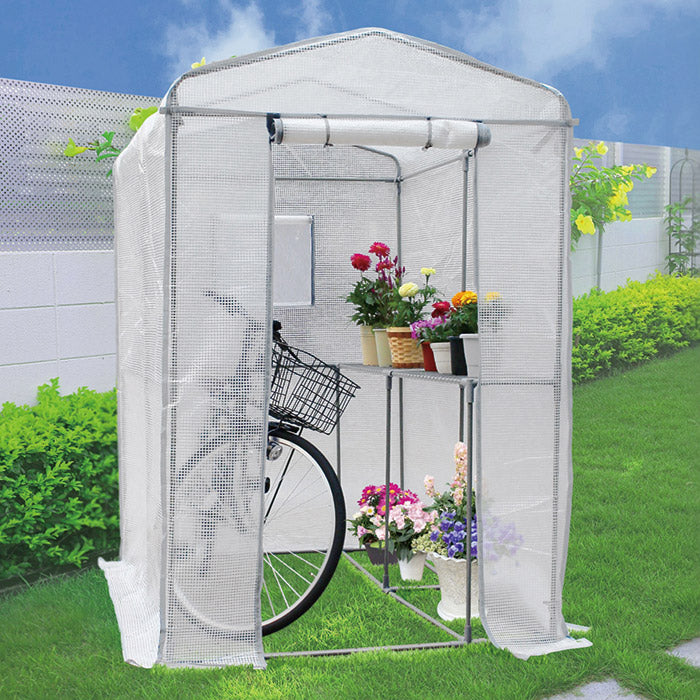ビニールハウス 家庭用 ビニール温室 大型 植物 家庭菜園 栽培 ガーデニング 換気 窓 大きいサイズ 庭 組立式 自家農園 野菜 防寒 防風 【納期A】【gto-805375】