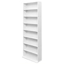 本棚 オープンラック コレクションラック コミック収納 単行本 DVD CD 薄型 スリム フリーラック 可動棚 収納棚 ホワイト 白 ブラウン 茶色 シンプル 【納期B】【hmp05】