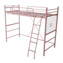 ロフトベット コンセント付き 宮棚つき 大人 対応 耐荷重 丈夫 安心 安全 おしゃれ はしご 梯子 パイプベッド ベッド ベット グリーン 緑 黒 白 【納期E】【ht70-94】