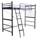 ロフトベッド はしご 宮棚付き コンセント付き パイプベッド 大人用 シンプル 2段ベッド スチール シルバー ブラック 黒 ホワイト 白 銀色 ブラウン 茶色 【納期A】【szo-ht70-94r】