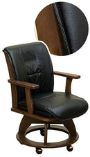 ダイニングチェア 椅子 キャスター付き ひじ掛け付き 肘掛け 座面 360度 回転 【納期B】【skb-htr09】