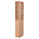 隙間収納ラック 棚 25cm スリム 細い すき間 25センチ 幅 省スペース ナチュラル 北欧 キッチン 玄関 洗面所 オープンラック 引き出し 木目 白 ホワイト 茶色 【納期C】【jea-ssk-t25】