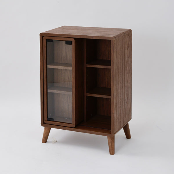 ラック スライド扉 スライドドア 収納棚 オープンラック コンパクト 省スペース 小さい ミニ 小型 かわいい おしゃれ 北欧 ナチュラル カントリー 1人暮らし 【納期A】【jpk-fap-0038】