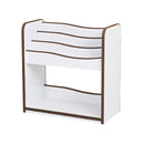 ブックラック 本棚 子供用 子ども キッズ 絵本ラック オープンラック 安全 安心 EVA クッション 低学年 小学校 保育園 幼稚園 おしゃれ 可動棚 ピンク ブラウン 【納期A】【jpk-fes-0006】