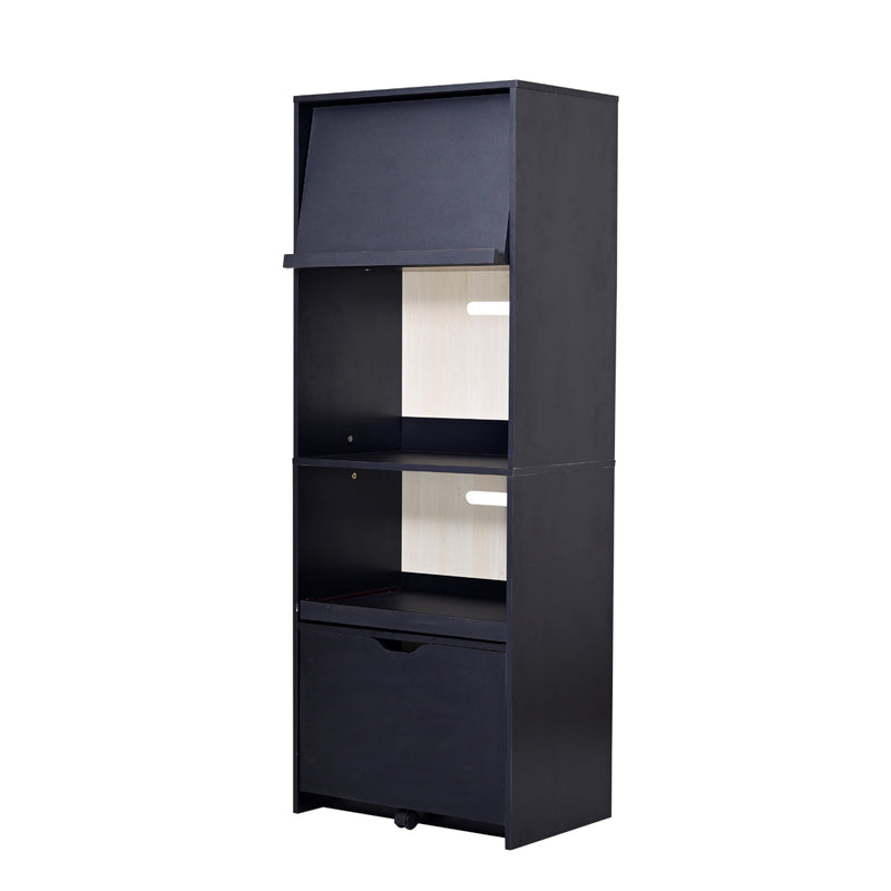 レンジ台 幅60 cm レンジラック 北欧 おしゃれ オープンラック 収納棚 スリム コンパクト 小型 スライド トレー トレイ フラップ扉 引き出し コンセント 食器棚 【納期A】【jpk-fkc-0008】