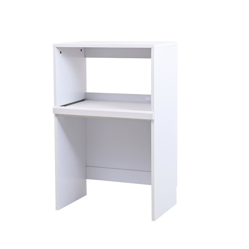 レンジ台 幅60 cm レンジラック 北欧 おしゃれ オープンラック 収納棚 ゴミ箱上収納 ごみ箱上 スリム コンパクト 小型 スライド トレー トレイ コンセント 白 黒 【納期A】【jpk-fkc-0009】