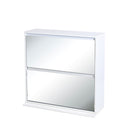 シューズラック 靴箱 玄関収納 下駄箱 ロッカー 薄型 大容量 スリム おしゃれ スタイリッシュ 北欧 鏡面 ミラー フラップ扉 省スペース 使いやすい ワイド 幅広 【納期A】【jpk-fsb-0003】