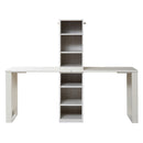 パソコンデスク 勉強机 2個セット シンプル 棚付き PCテーブル 北欧 ナチュラル 学習机 ツイン 子供用 子ども 収納棚 組み合わせ オープンラック コンパクト 【納期A】【jpk-fwd-0001set】