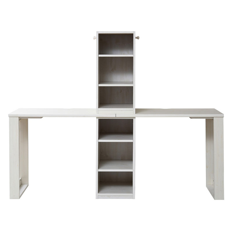 パソコンデスク 勉強机 2個セット シンプル 棚付き PCテーブル 北欧 ナチュラル 学習机 ツイン 子供用 子ども 収納棚 組み合わせ オープンラック コンパクト 【納期A】【jpk-fwd-0001set】