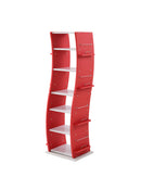 本棚 回転式 360度 ブックラック 回転本棚 収納ラック 棚 収納 モダン おしゃれ スタイリッシュ 北欧 可動棚 組み合わせ 変形 変型 ディスプレイ スリム 分割 【納期A】【jpk-fwd-0209】