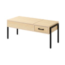 リフティングテーブル サイドテーブル センターテーブル リビングテーブル ローテーブル 引き出し 収納スペース 木目 カフェ風 おしゃれ 北欧 ナチュラル 【納期A】【jpk-kks-0025】