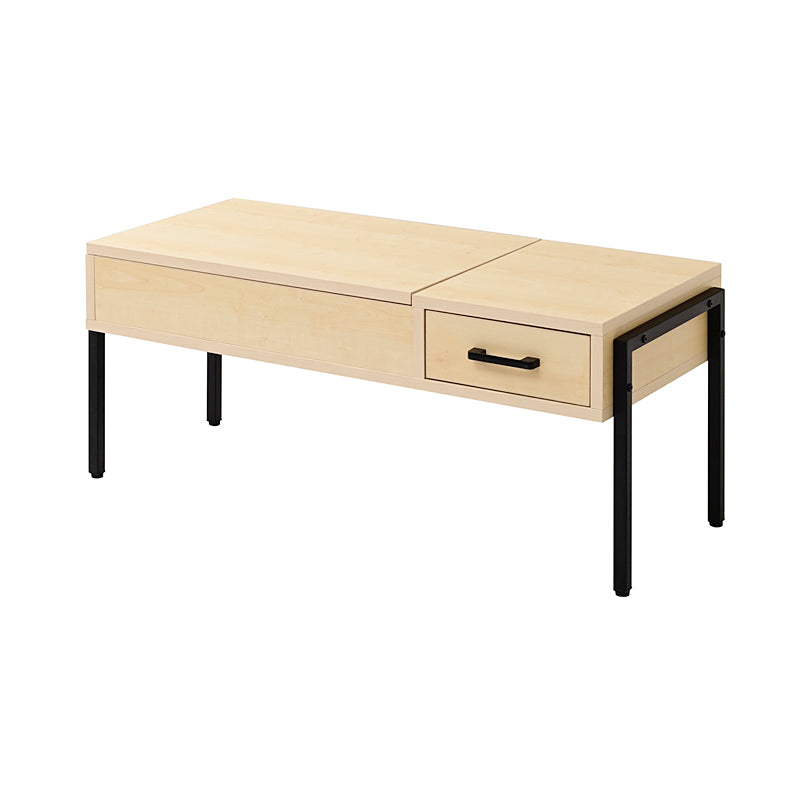 リフティングテーブル サイドテーブル センターテーブル リビングテーブル ローテーブル 引き出し 収納スペース 木目 カフェ風 おしゃれ 北欧 ナチュラル 【納期A】【jpk-kks-0025】